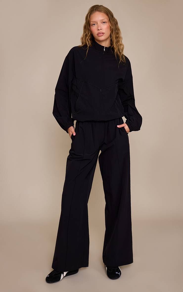 Noir Pantalon De Jogging À Bandes Coquille