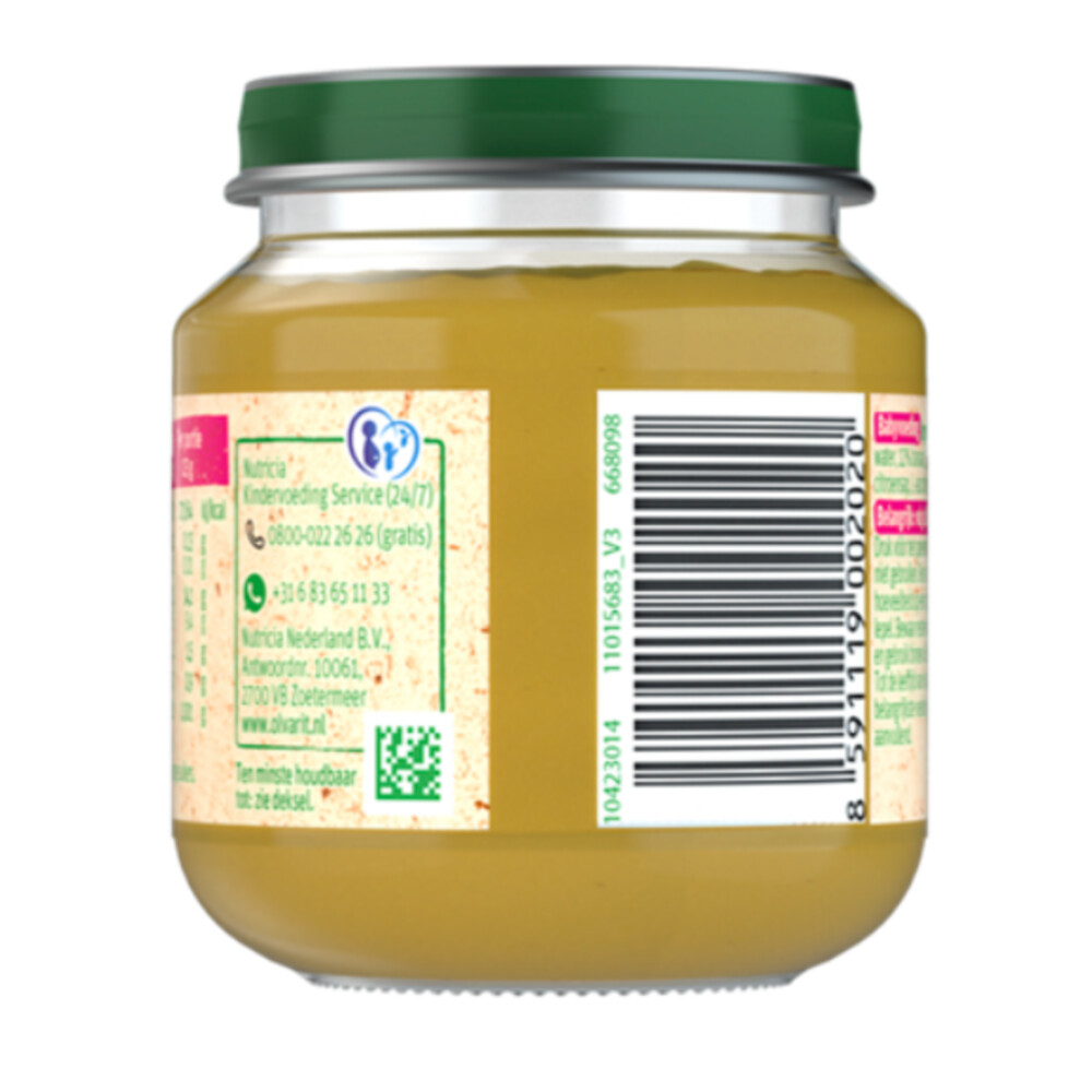 6x Olvarit 1e Fruithapje 4m Perzik Appel125 gr