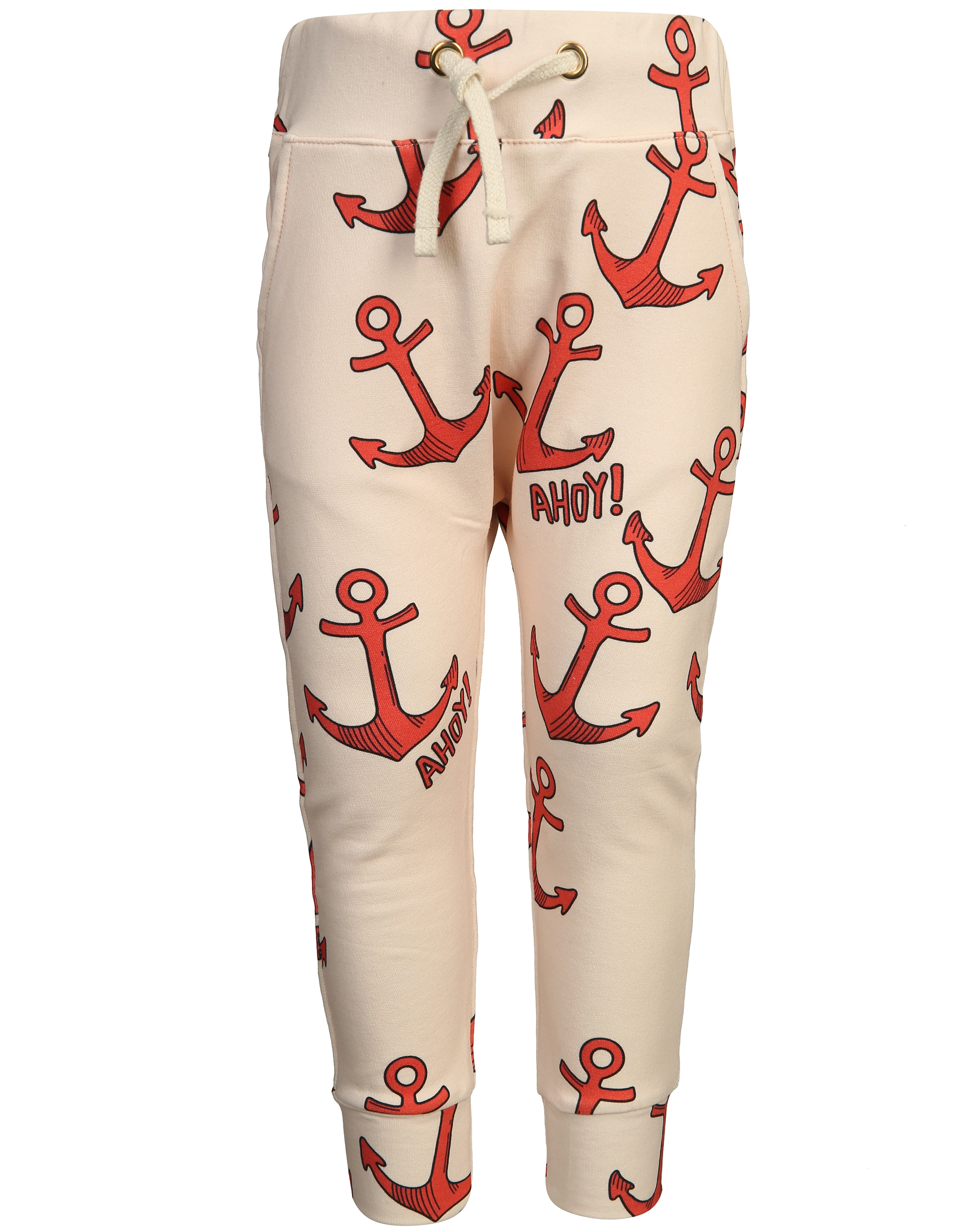 Sweathose SEA ANCHOR in beige
