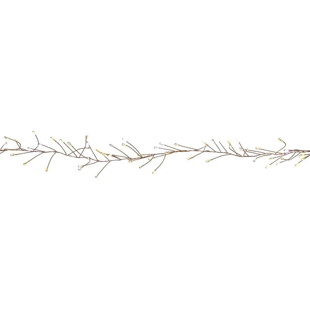 Guirlande lumineuse extérieur 300 LED blanc chaud et multicolore 2,4 m