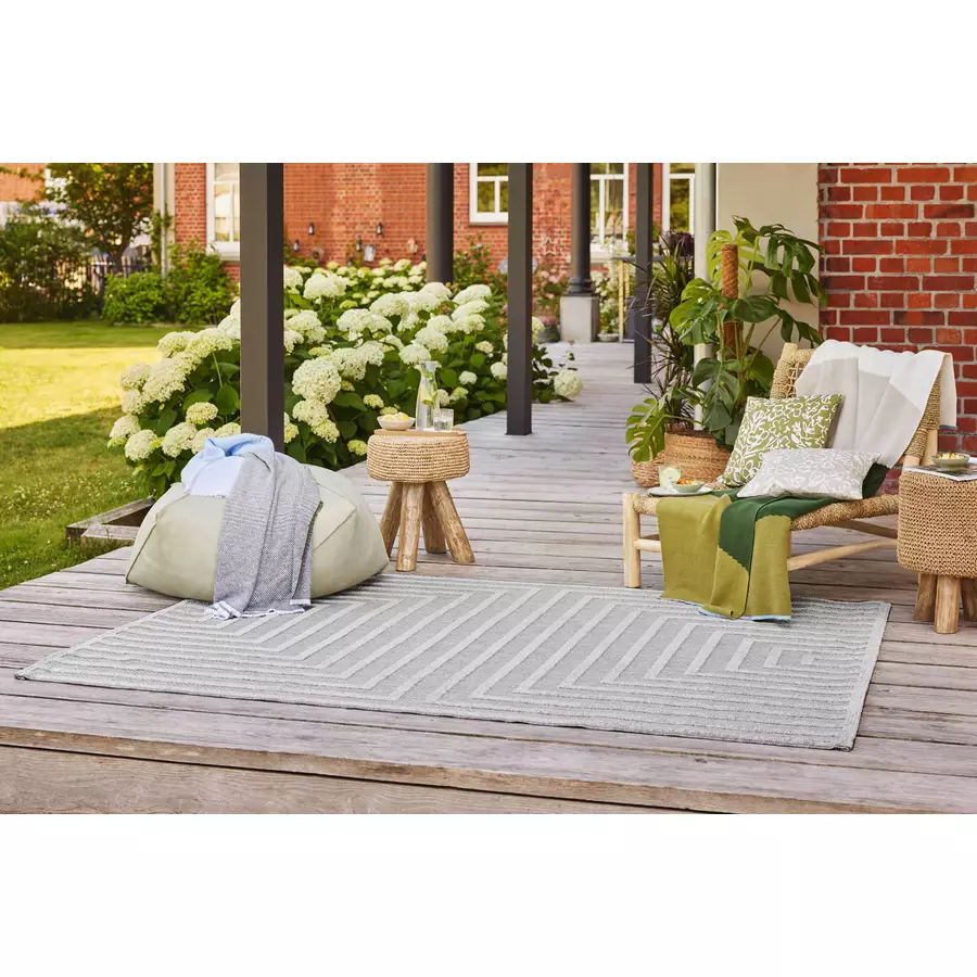 Esprit Outdoorteppich In & Outdoor Carolina grau