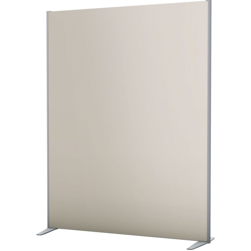Cloison START UP bois antibactérien L 120 x H 160 cm cadre coloris aluminium sans piètement