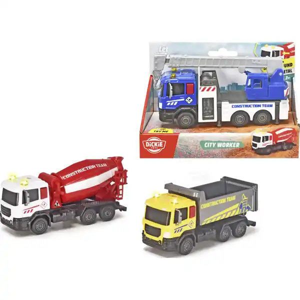 City Workers Modell Baufahrzeuge
