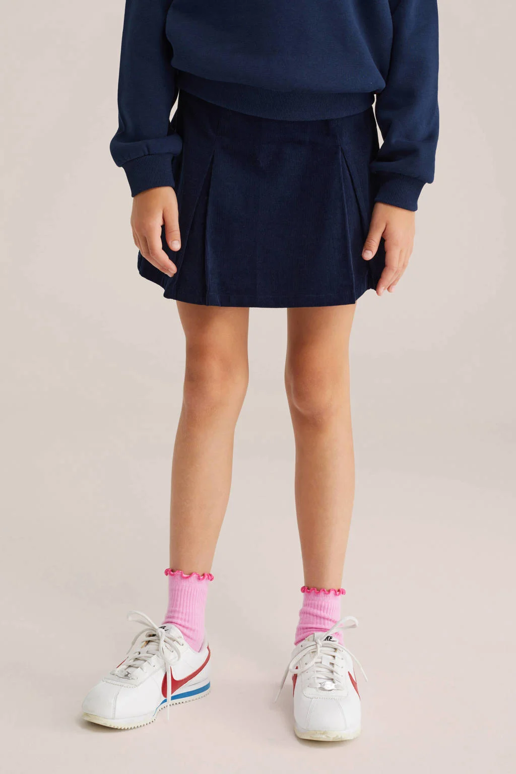 WE Fashion korte rok donkerblauw