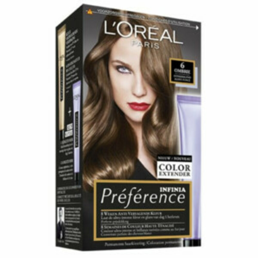 L'Oréal Preference Haarkleuring 06 Ombrie - Donkerblond + Magic Retouch Uitgroeispray Donkerblond 75 ml Pakket