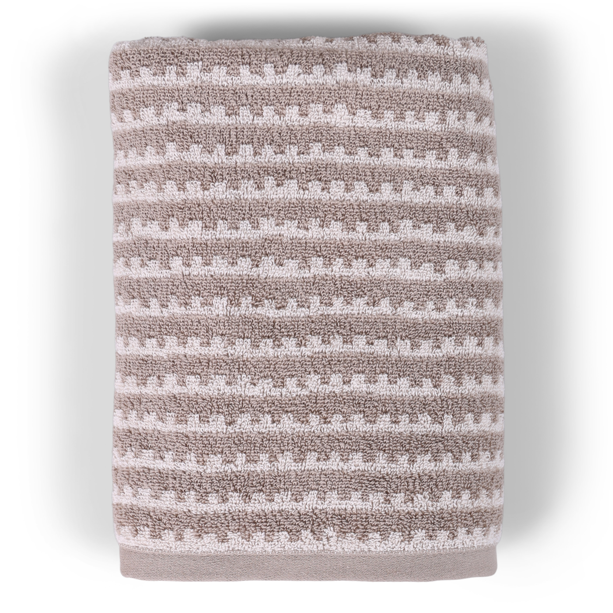Handdoek Sannah beige 50x100 cm - set van 8