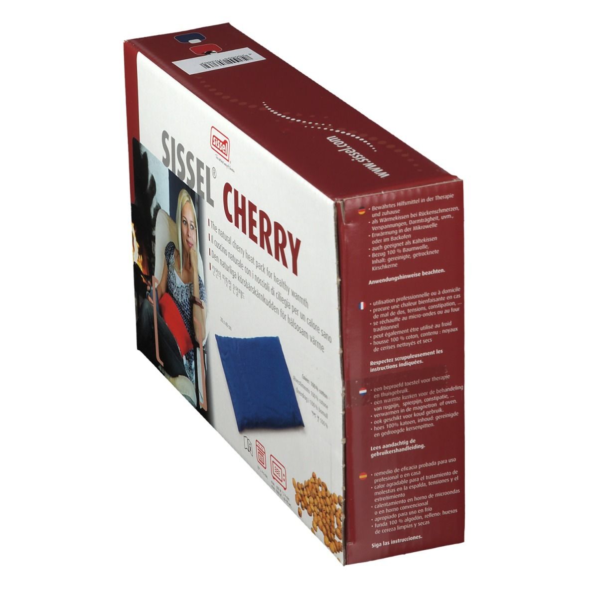 Sissel® Cherry Kirschkernkissen rot 20 x 40 cm