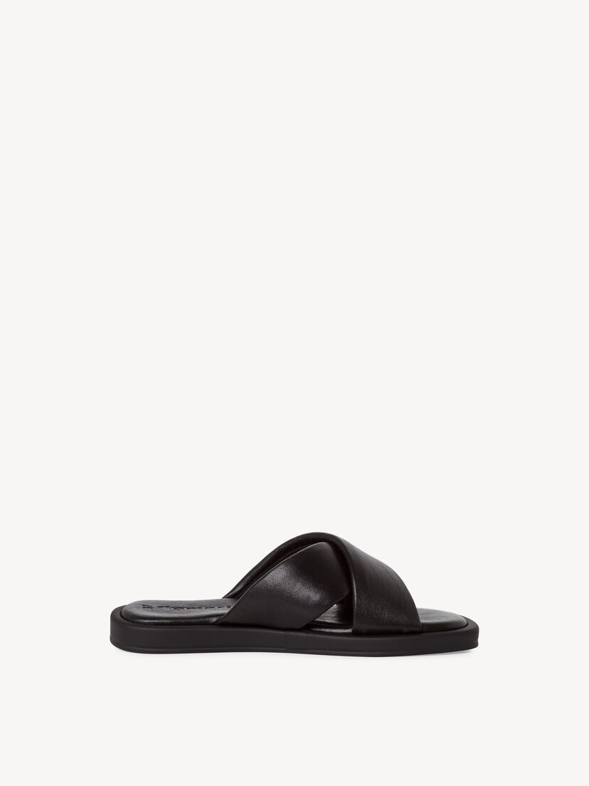 Leren Slipper - zwart