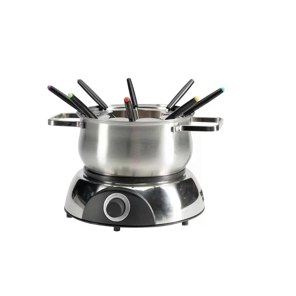 Elektr. Käsefondue-Set Silva Silber