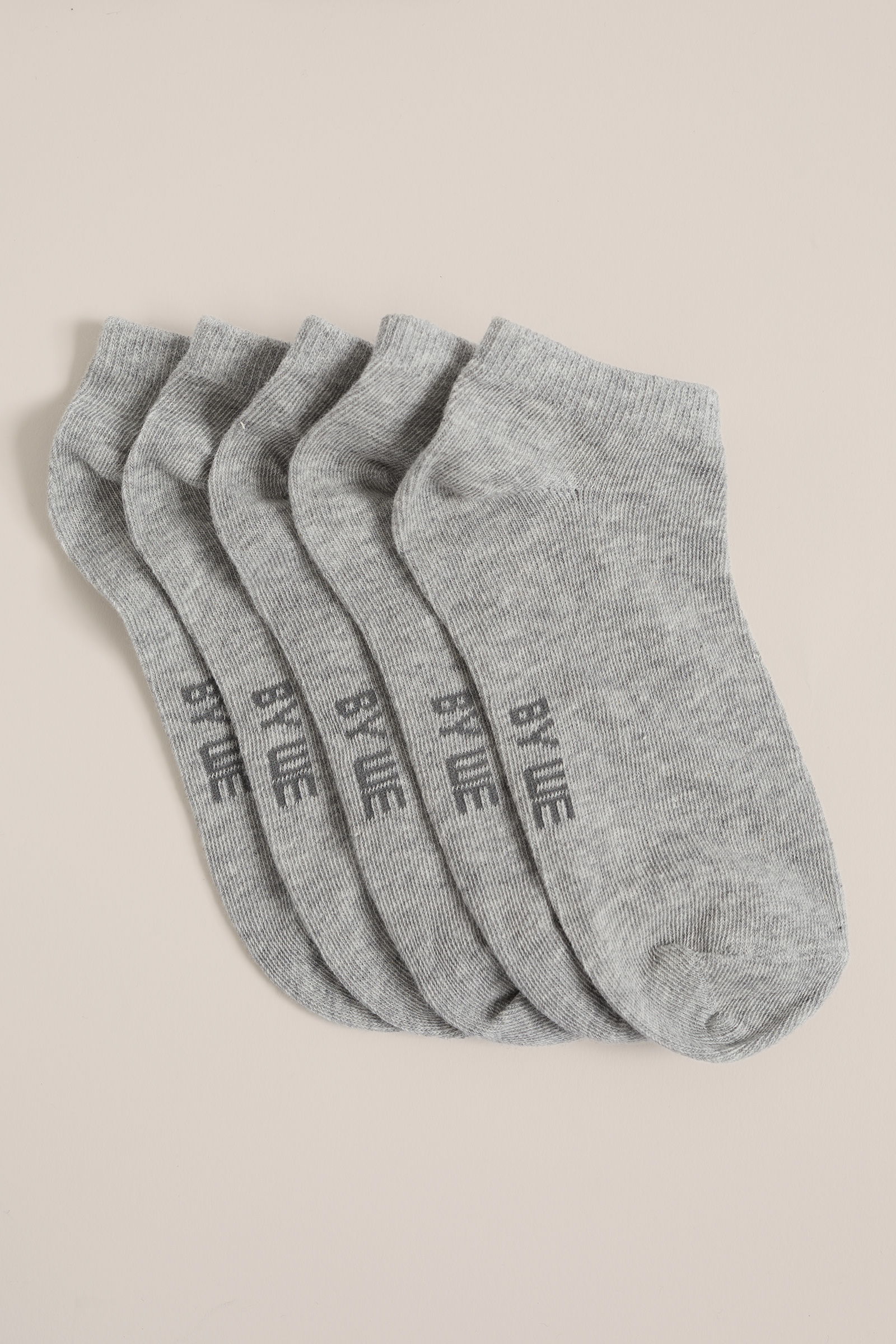 Jongens sokken, 5-pack WE Fashion Lichtgrijs