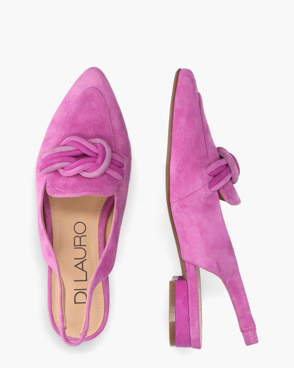 Di Lauro Teunice Roze Dames Slingbackloafers