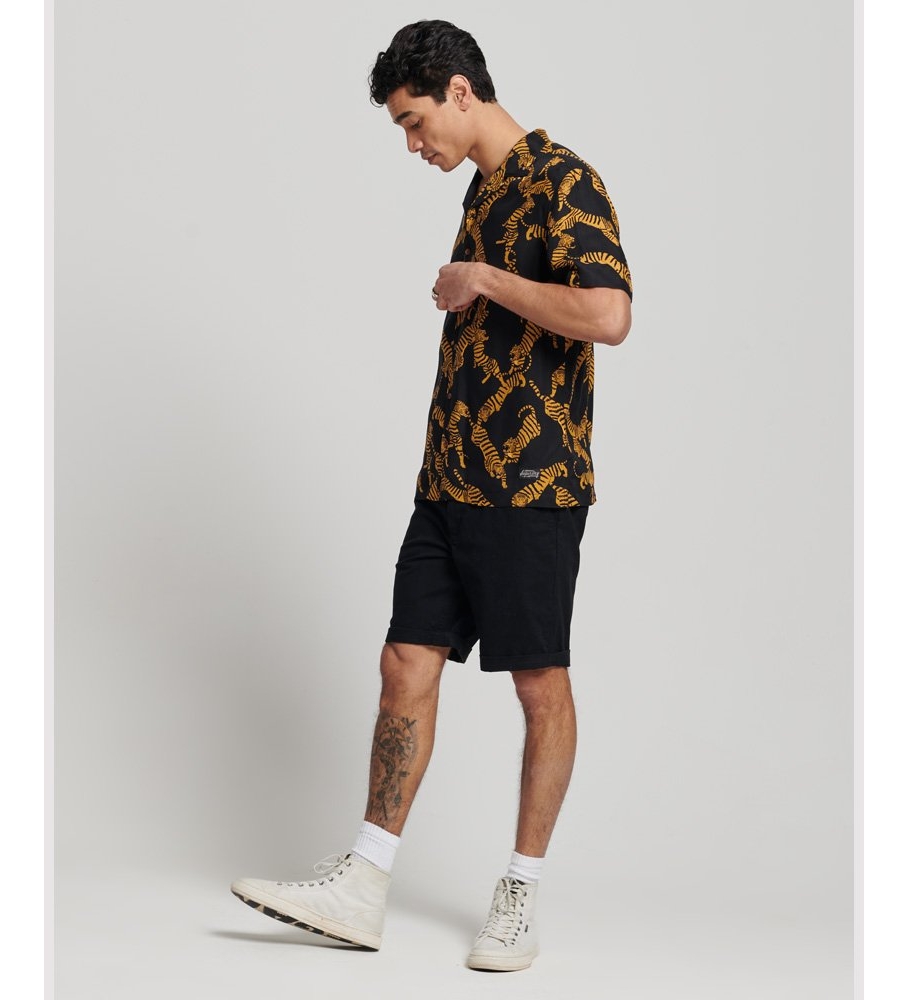 Camisa de manga curta Superdry Revere, preta