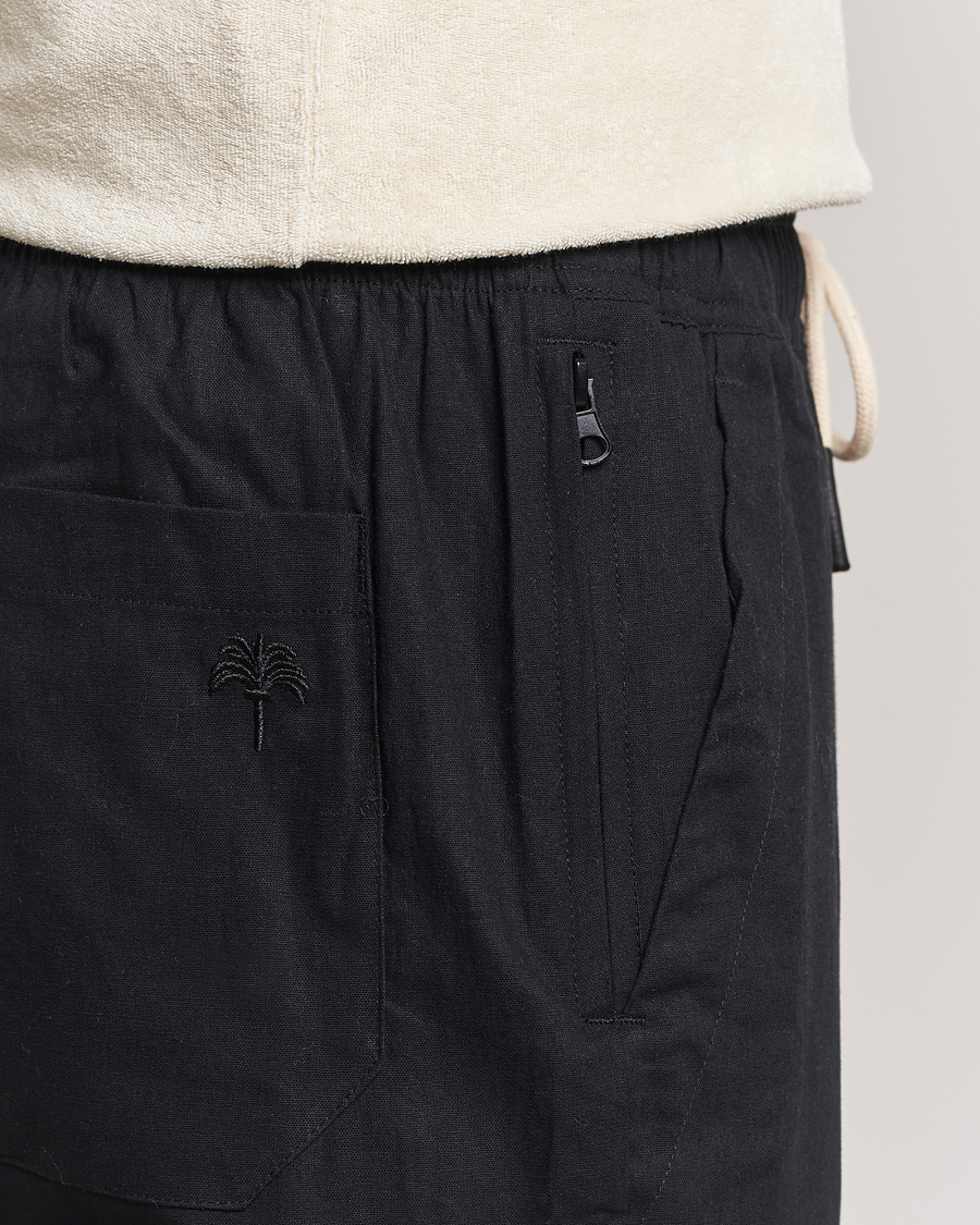 OAS Linen Long Pants Black