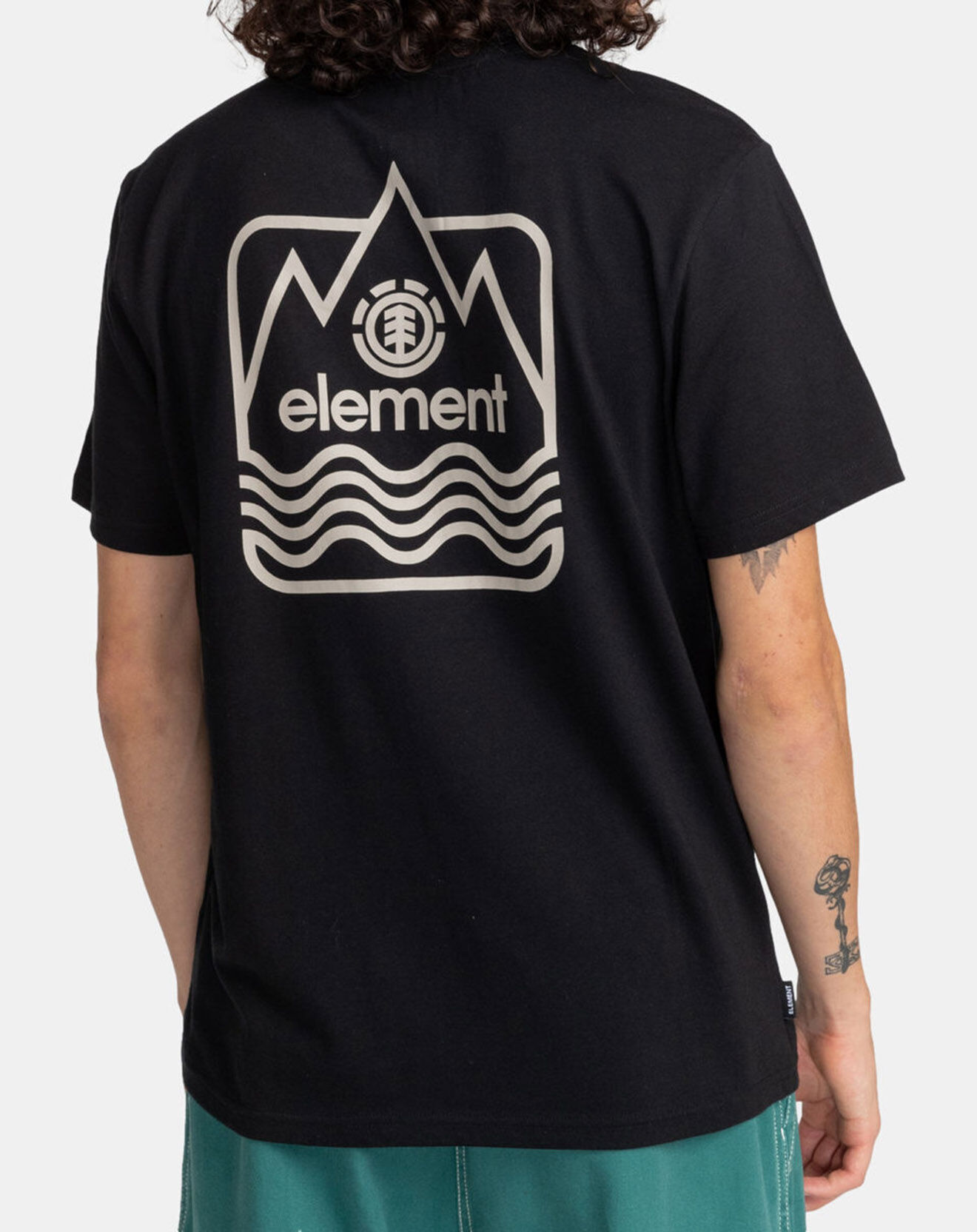Element T-Shirt Peaks noir