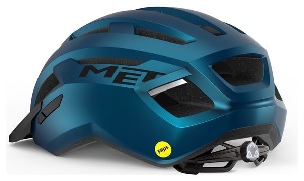 Casque MET Allroad Mips Bleu Metallic Mat