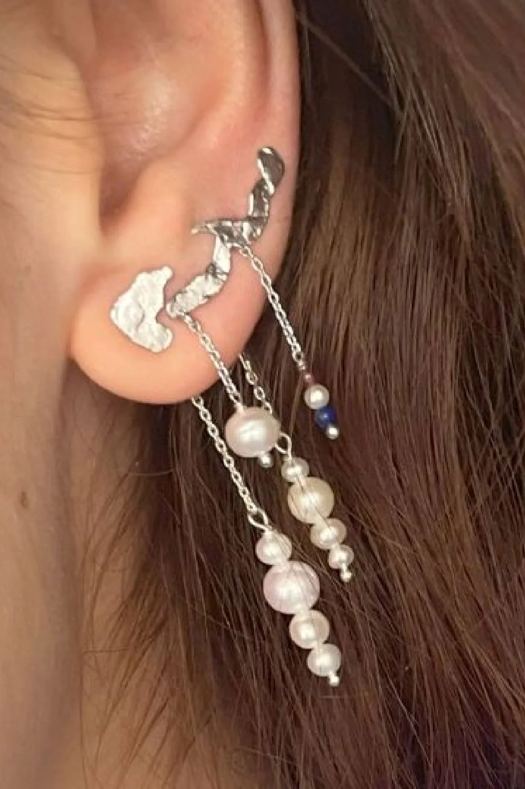 Stine A Pearl Berries Behind Ear Earring 1310-00