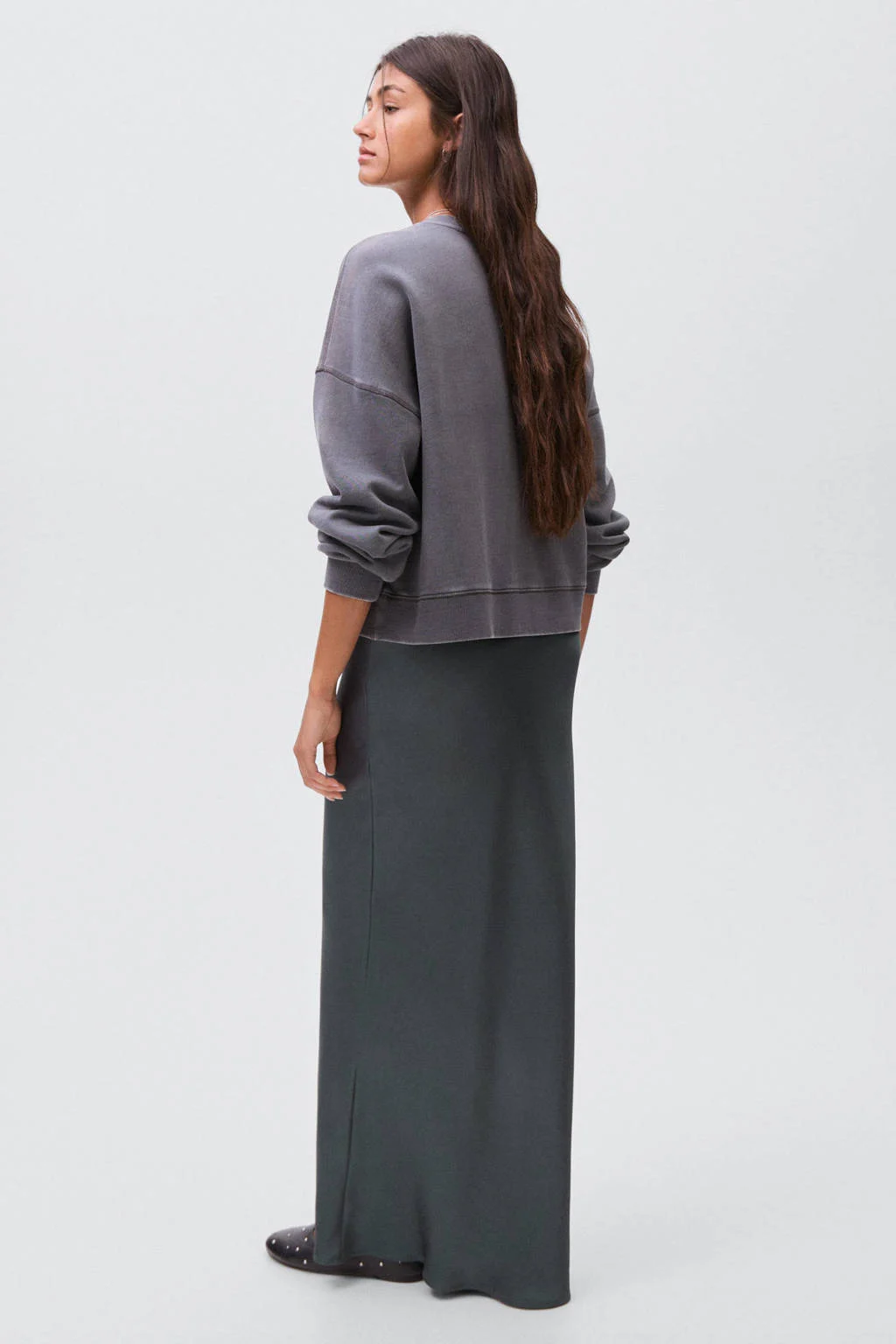 MANGO TEEN maxi rok blauw
