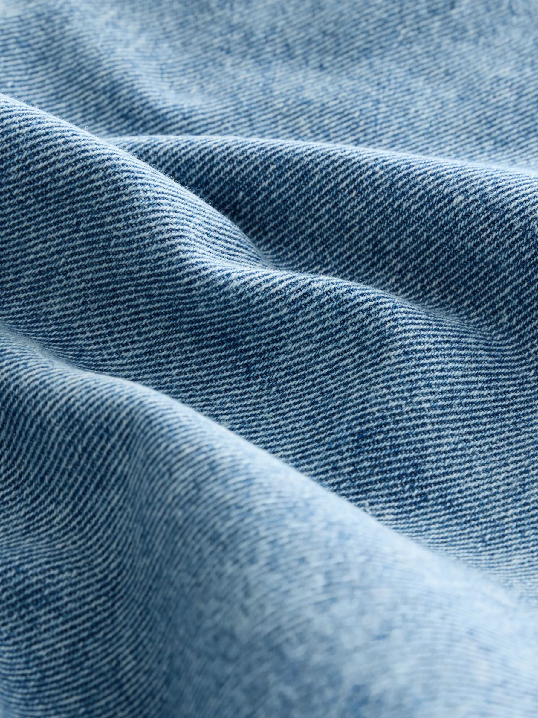 Lichtblauw denim met slijtageplekken - Jeans met wijde pijpen (3 mnd-7 jr)