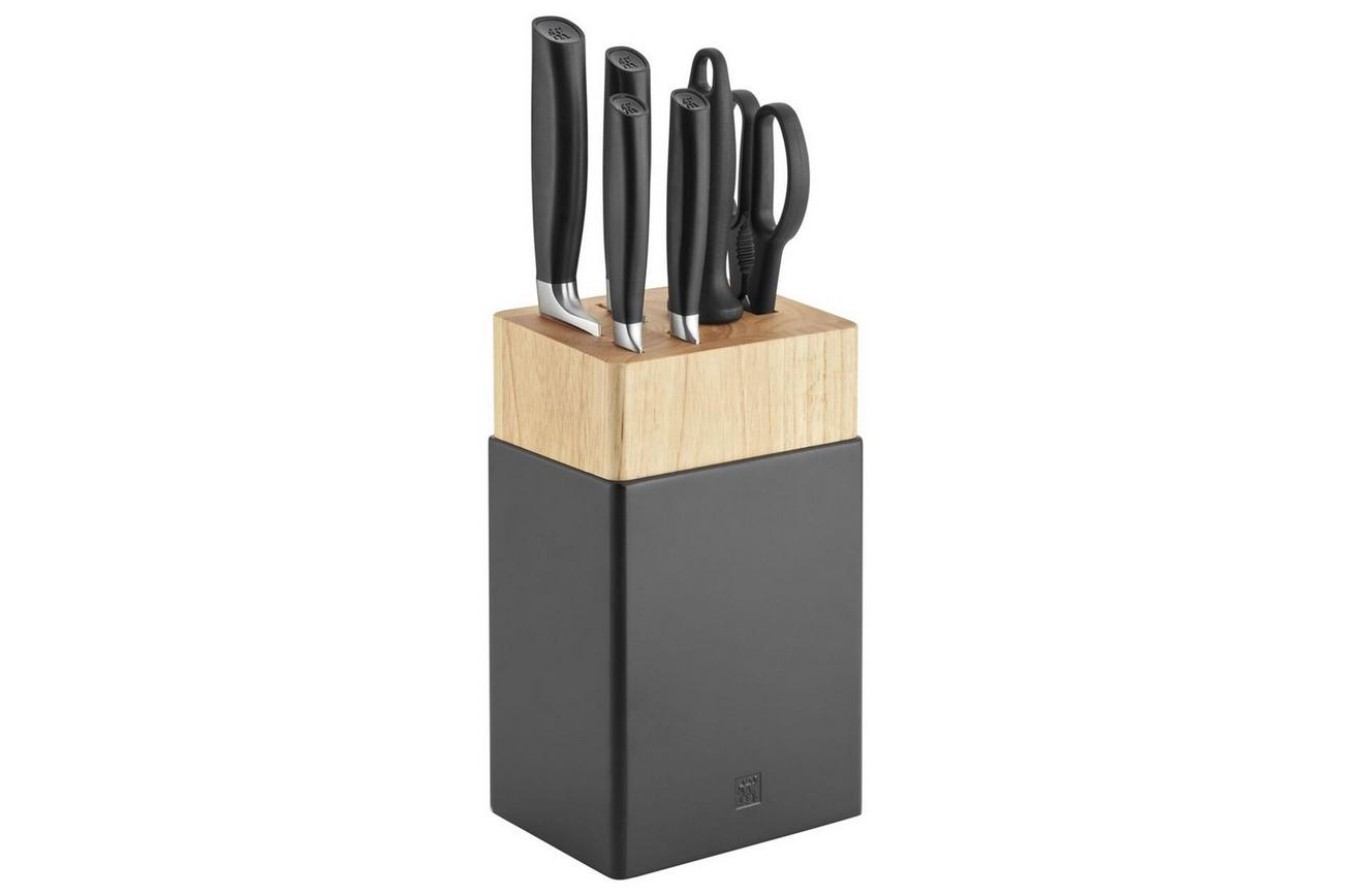 Zwilling All Star 1022596, 7-delige messenset met messenblok, zwart