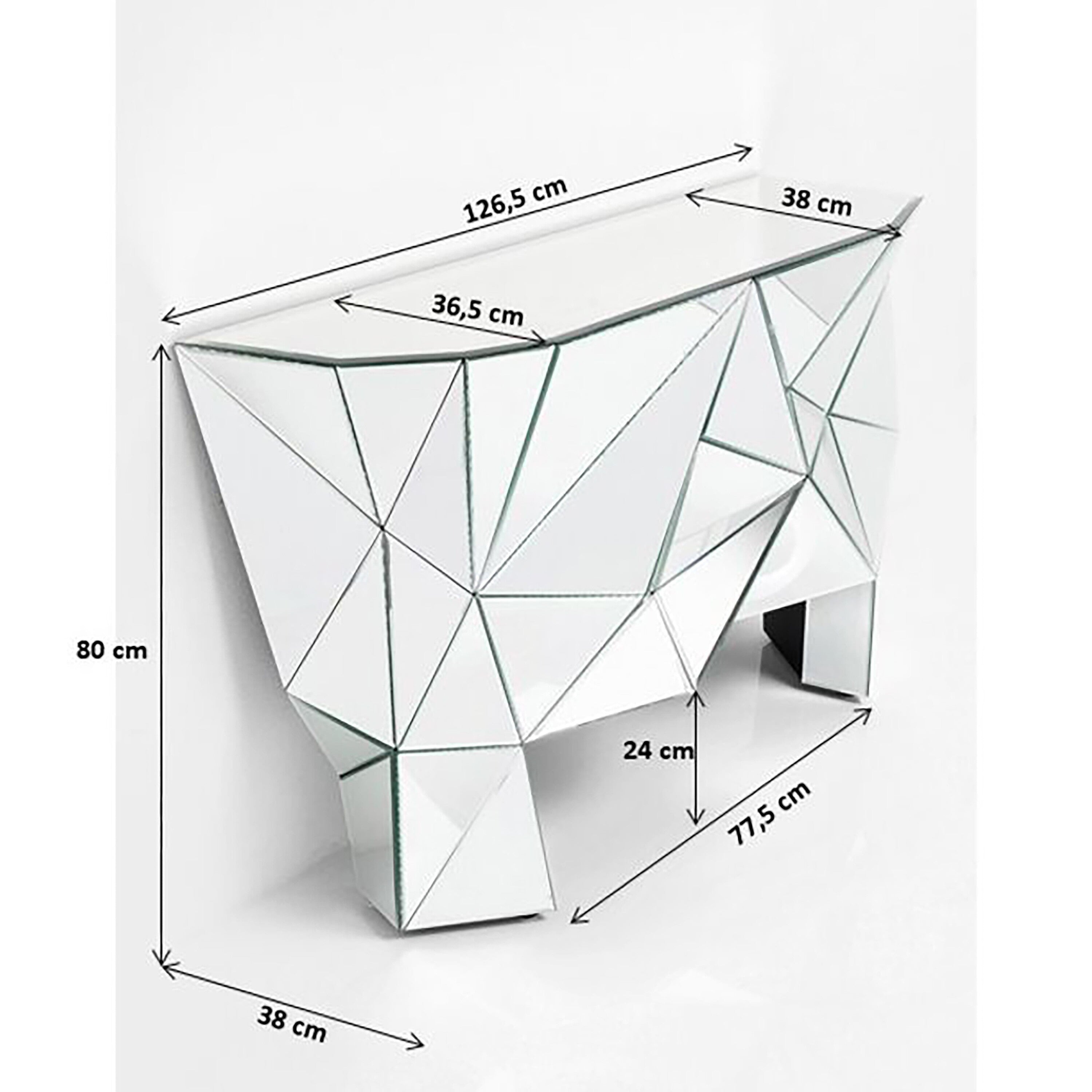 Console Prisma Colore 126x38cm Kare Design