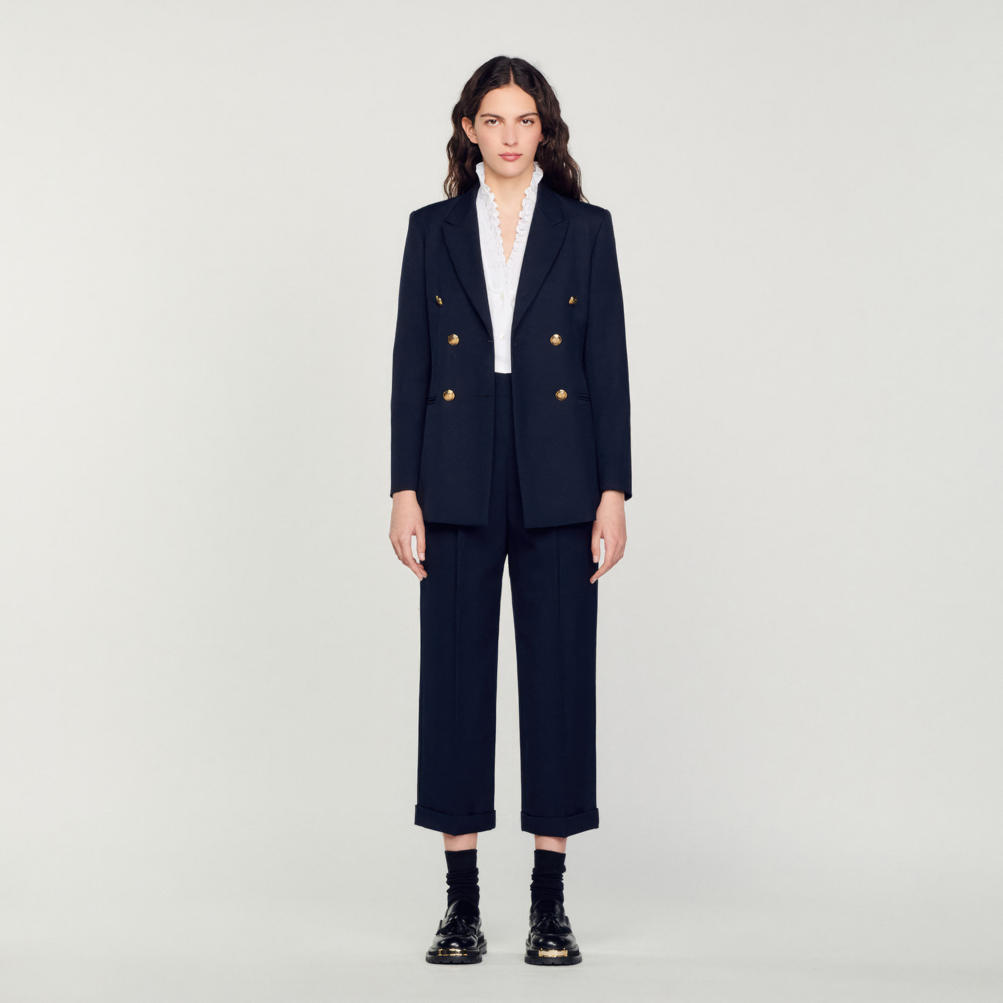 Veste de tailleur double boutonnage