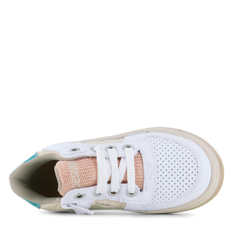 Shoesme weiß mit Metallic-Trainer