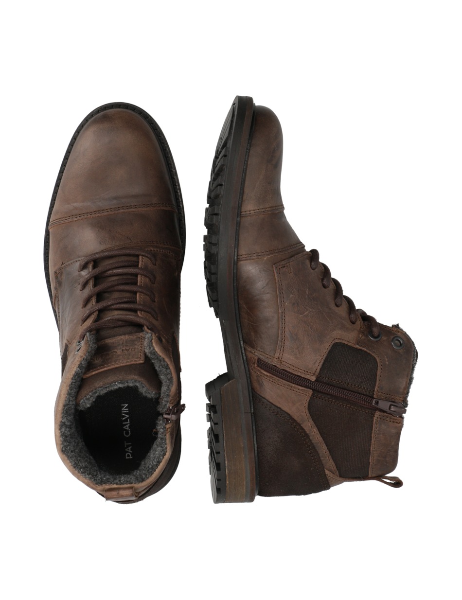 Lederkombination Boot