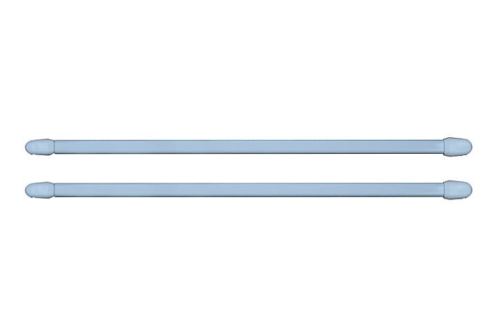 Kit barres de rideaux 70/100 blanc mat x 2