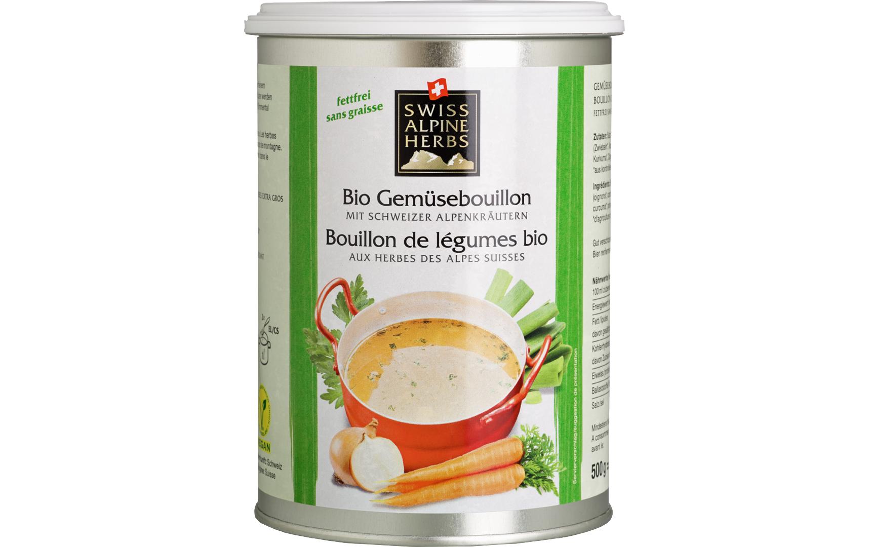 Gemüse-Bouillon  Bio Dose 500 gBio Gemüsebouillon