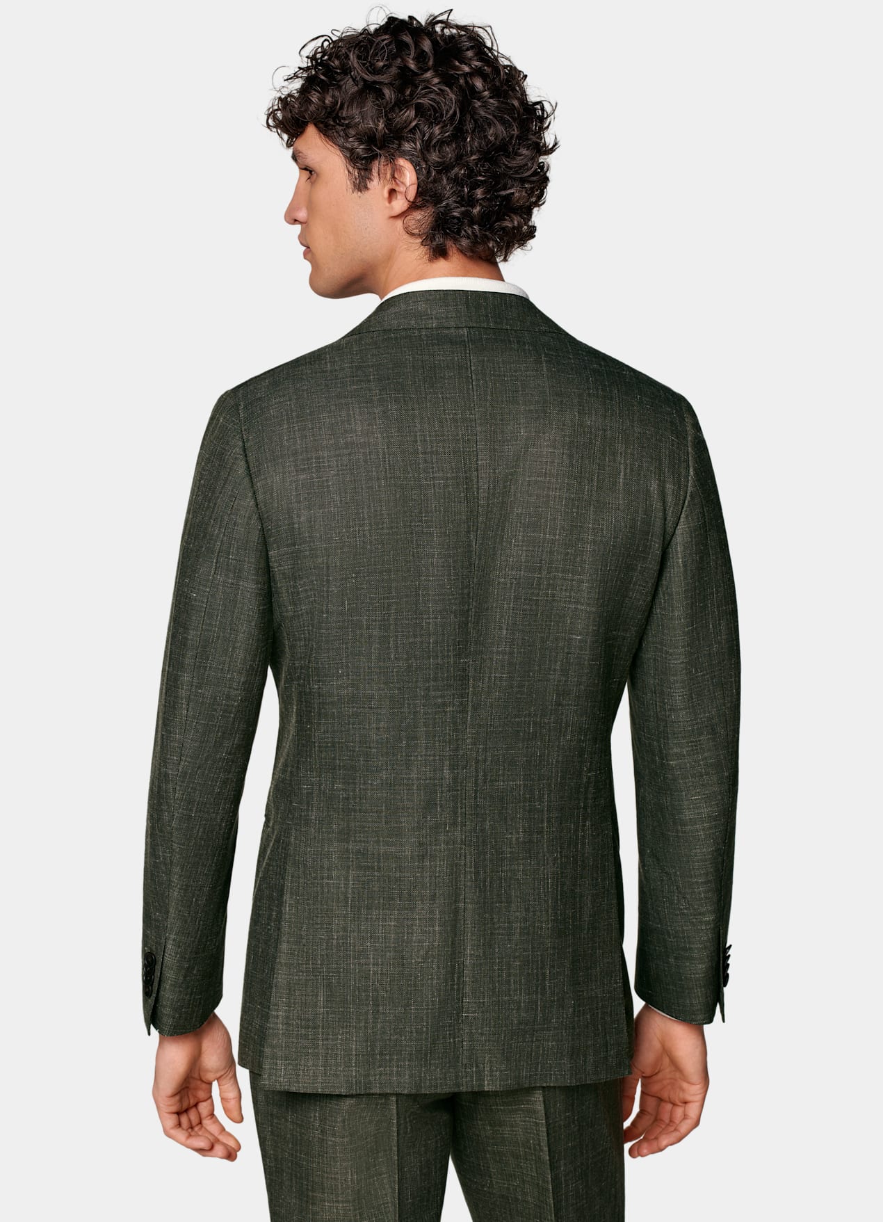 Costume Havana coupe Tailored vert foncé