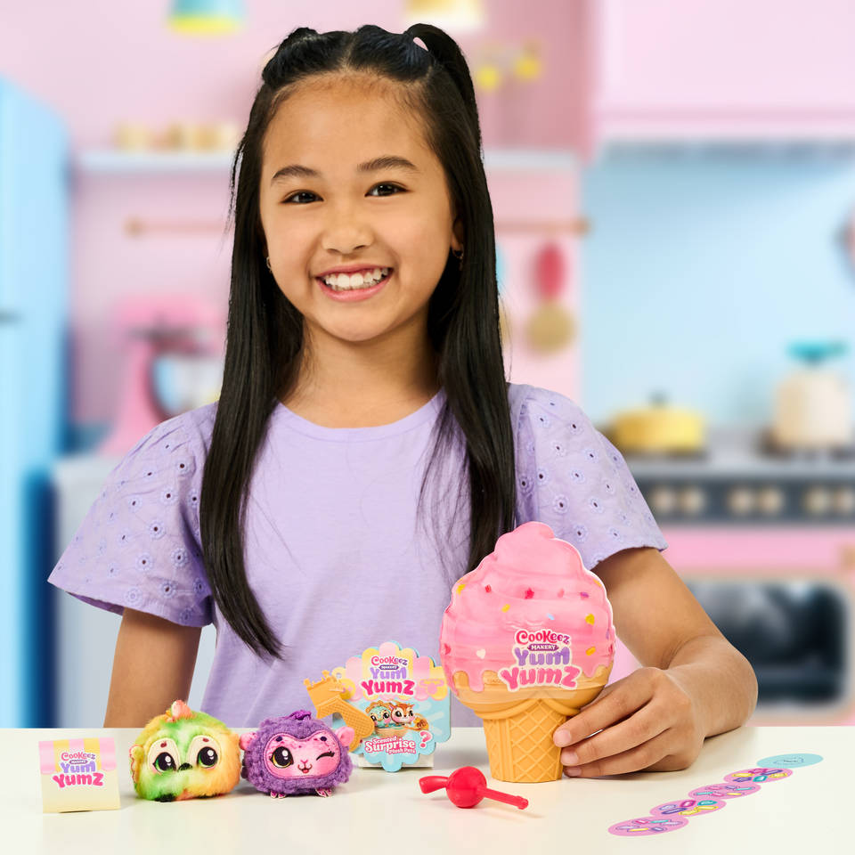 Cookeez Makery Yum Yumz 2-pack pluchen knuffeltjes in een ijsje