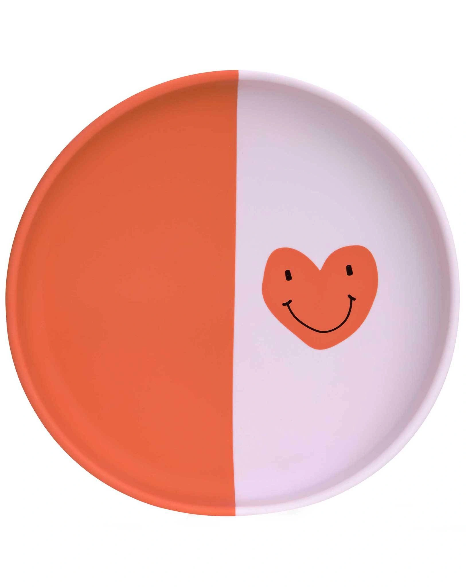Silikon-Teller HAPPY RASCALS HEART in lavender
