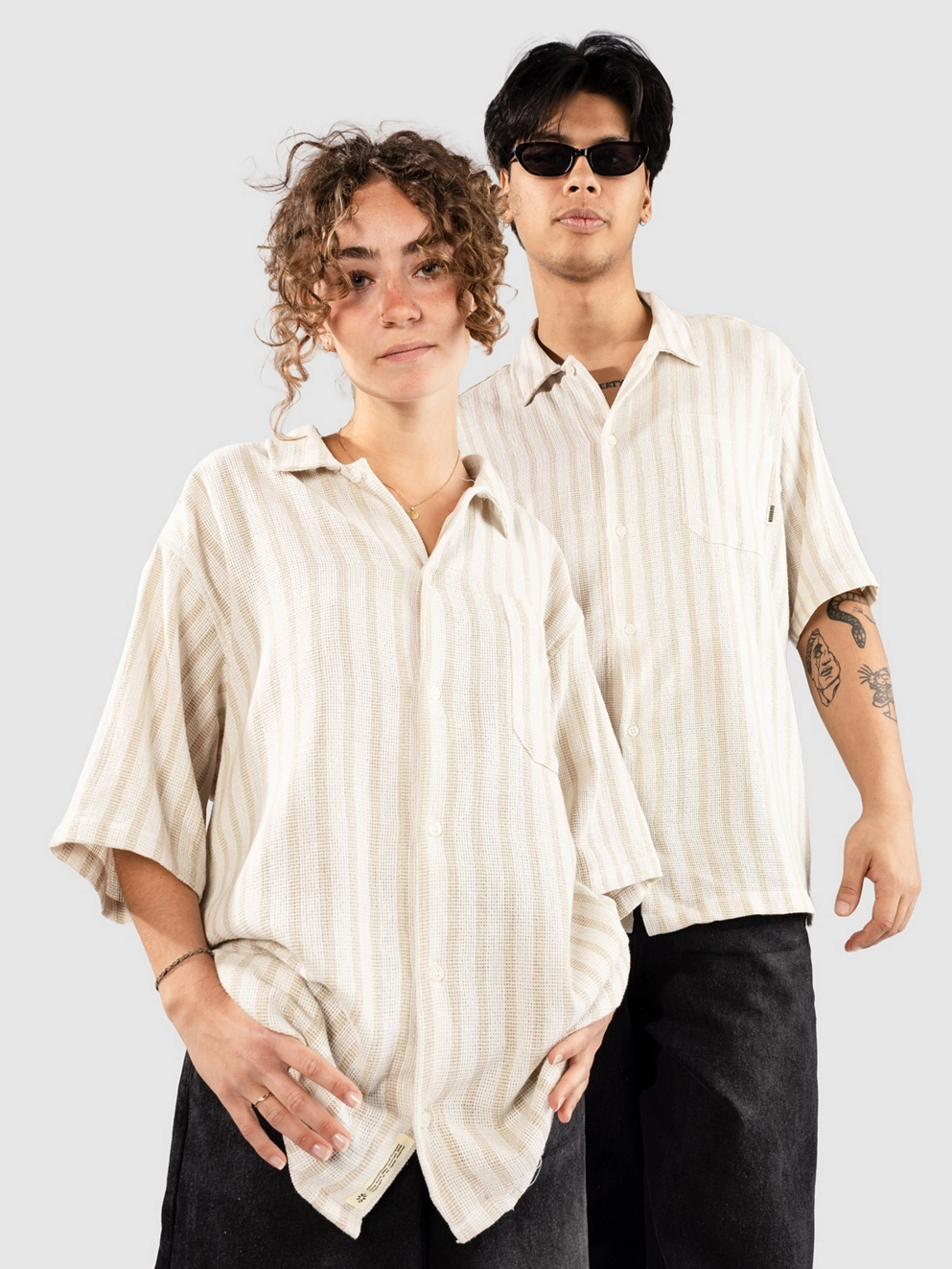 Woodbird WBBanks Weeve Shirt sand