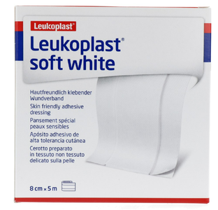 Leukoplast Soft White Wondpleister 5m x 8cm 1ST