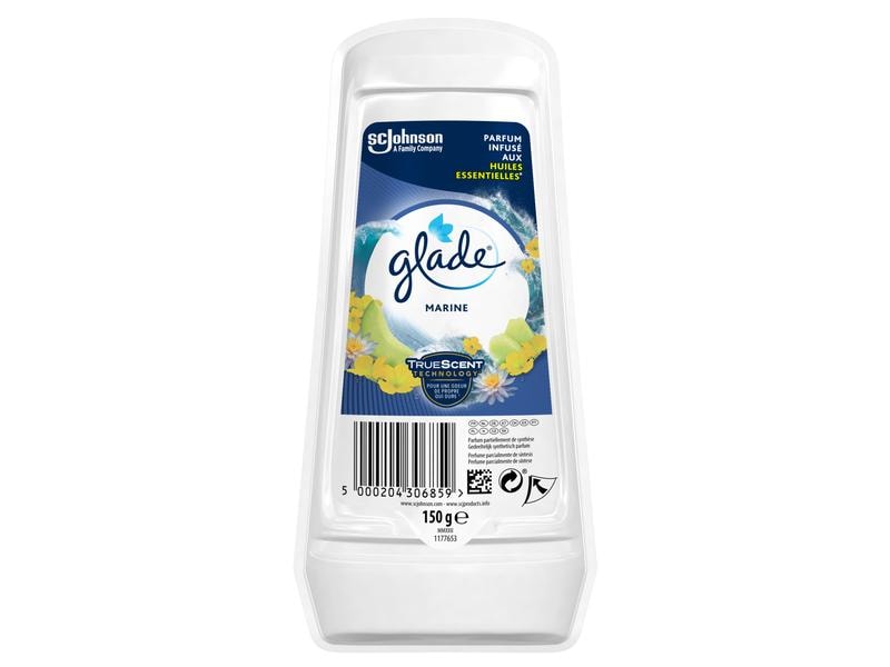 Glade Gel Lufterfrischer Marine 150 g Duftgel für Frische in allen Räumen und Schränken