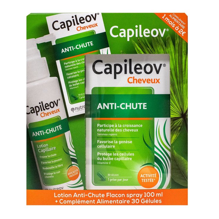 Capileov coffret anti-chute lotion & complément alimentaire