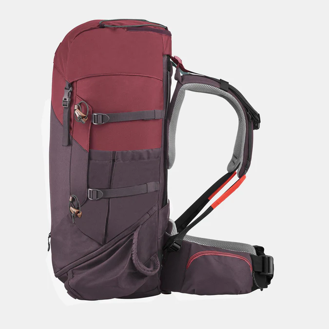 Decathlon Forclaz - Mochila Forclaz MT100 Easyfit Feminina de 50 litros para Mochilão