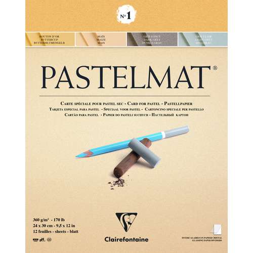 Clairefontaine PASTELMAT® Sortierung 1 Pastellblock