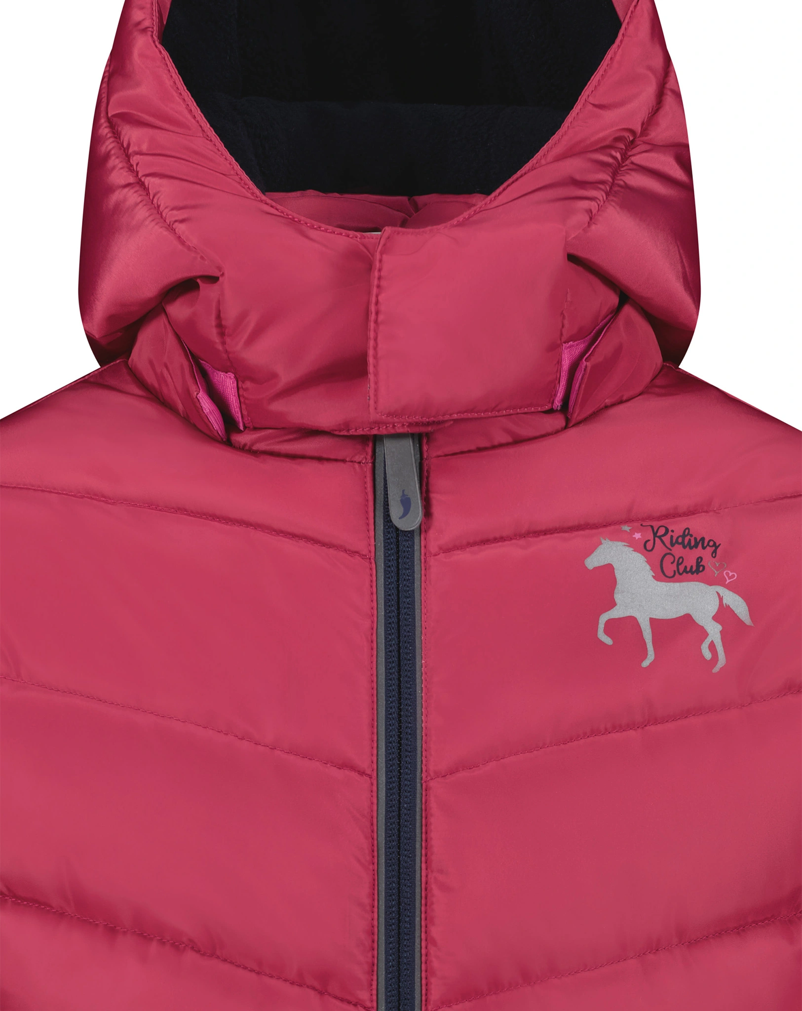 Steppjacke OUTDOOR - HORSE in cranberry