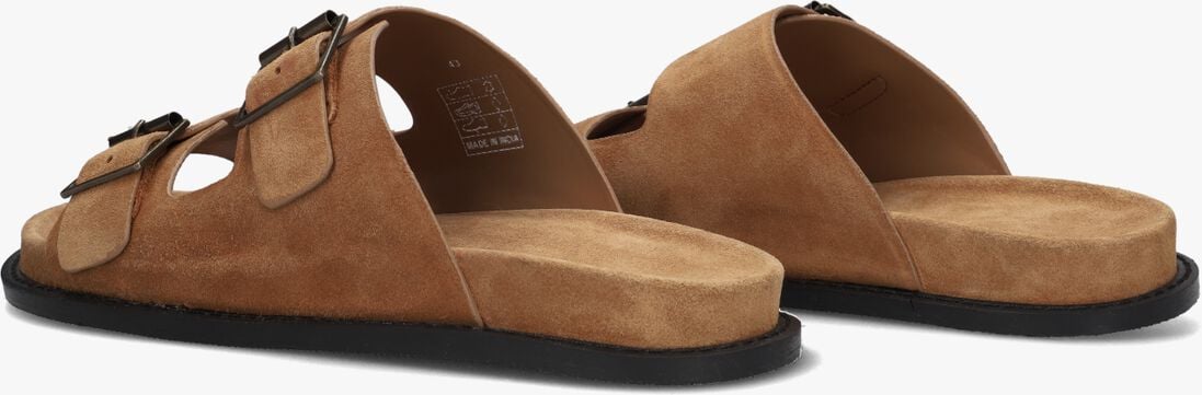 cognac stefano lauran slippers 2 gesp bio slipper 1