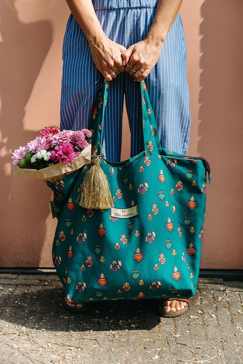 Little Legends Beach Shopper Milagros Heart