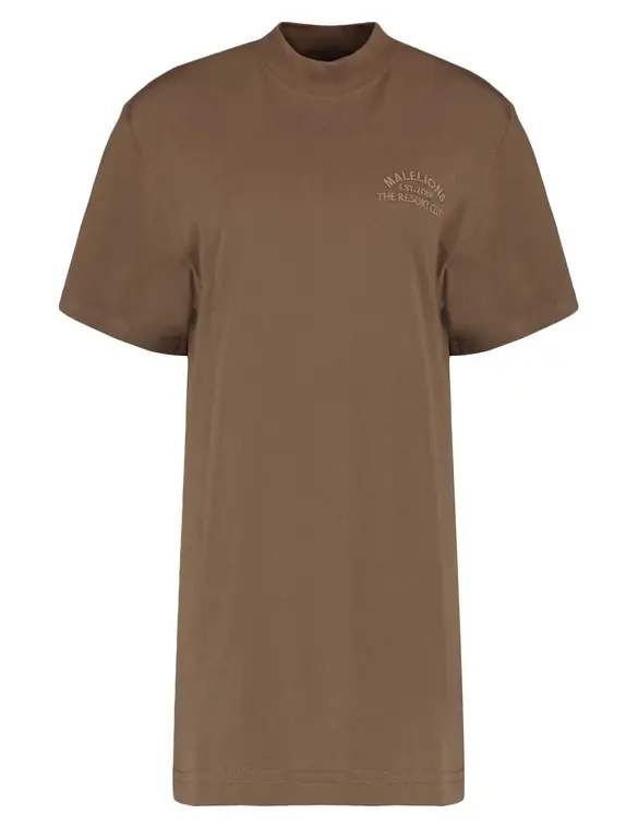 Malelions T-shirt jurk Paradise MD3-SS24-23
