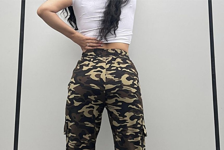 Lexama - High Rise Camo Jogger Cargobroek