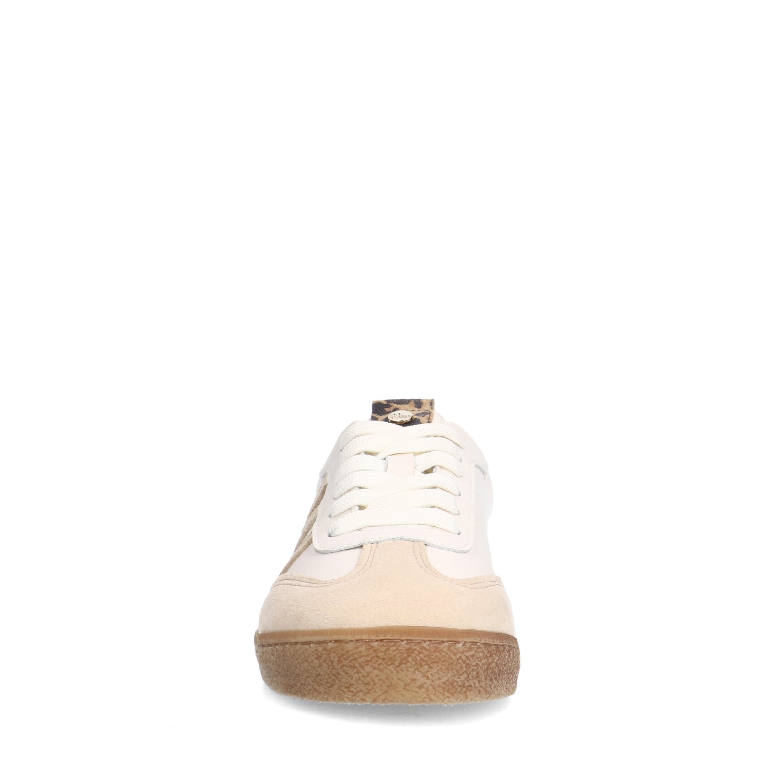 Witte leren sneakers