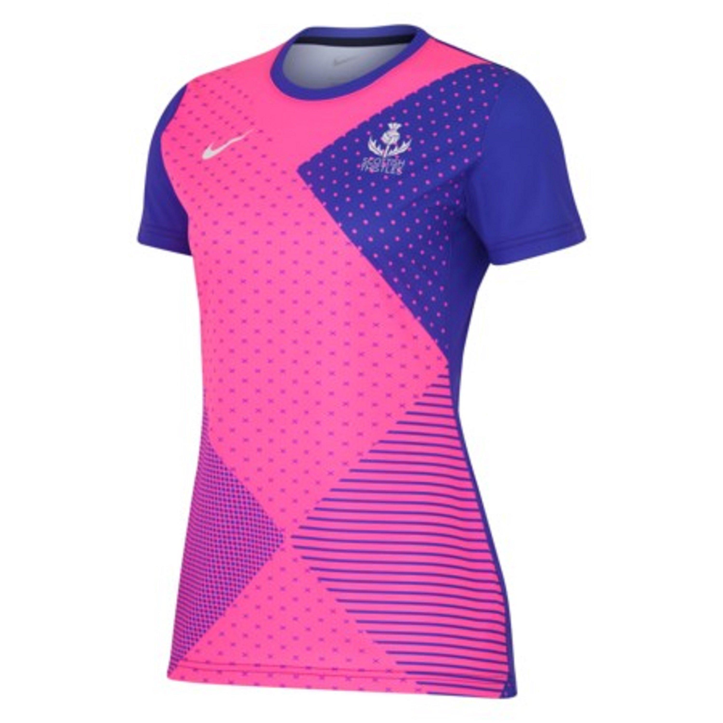 Nike Scottish Thistles Pre Match Netball Top