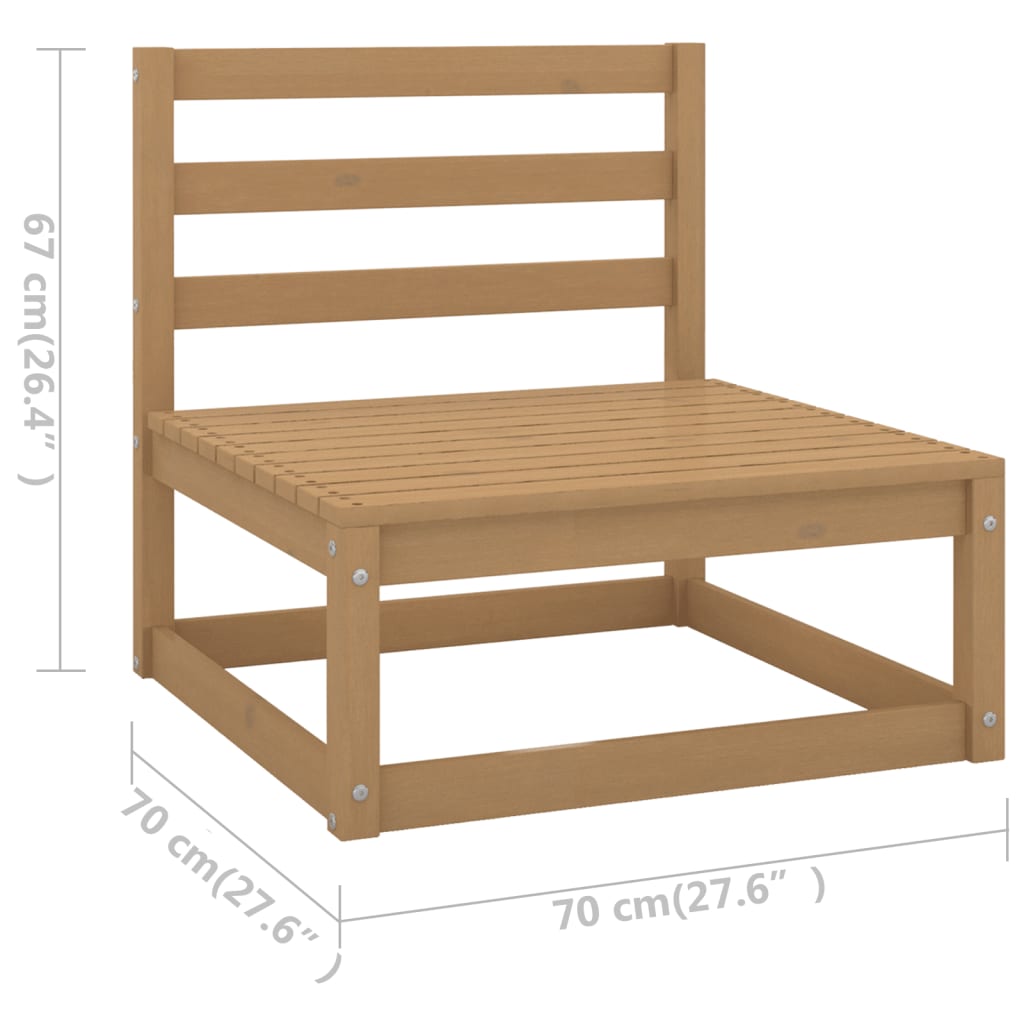Salon de jardin meuble d'extérieur ensemble de mobilier 10 pièces avec coussins bois de pin massif