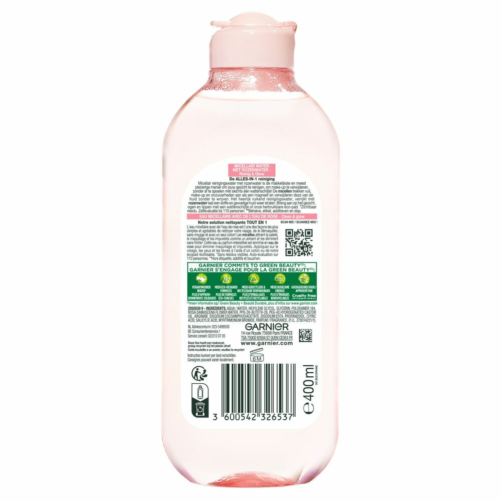 Garnier SkinActive Rozenwater Micellair Reinigingswater400 ml