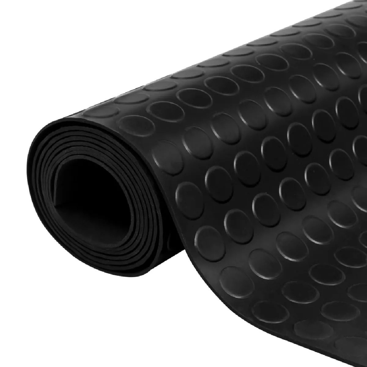 vidaXL Tapis antidérapant 5x1m - Caoutchouc à pois