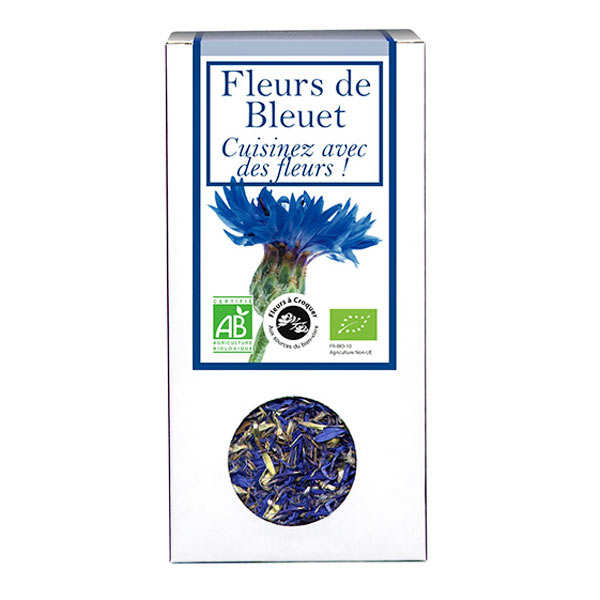 Fleurs de bleuet comestible bio pour infusion et cuisine