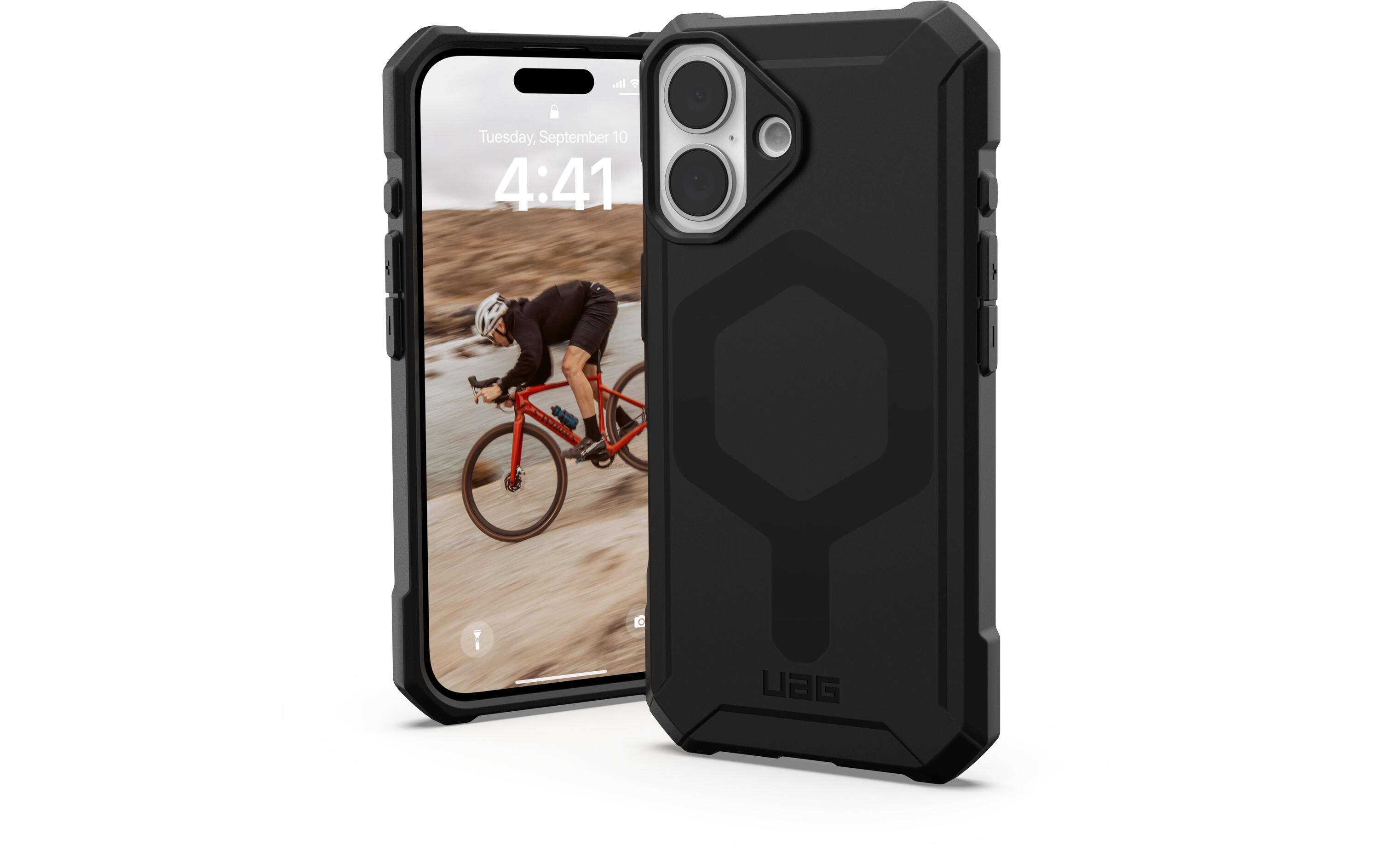 Back Cover Essential Armor iPhone 16 BlackSchutzhülle für das Apple iPhone 16